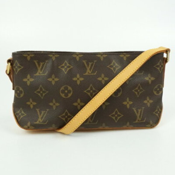 Louis Vuitton Trotter Monogram Canvas Shoulder Bag Brown - Picture 1 of 9